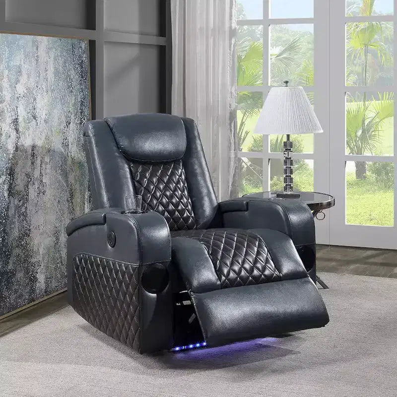 Canapé inclinable électrique en cuir synthétique Alair Acme Furniture