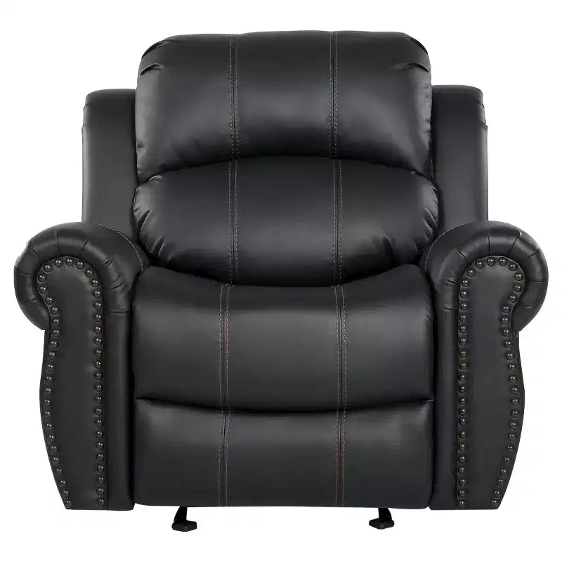 Fauteuil inclinable planeur en similicuir Charlie - Christopher Knight Home : Rembourré, Nettoyage des taches, Cadre en bois
