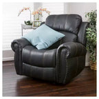 Fauteuil inclinable planeur en similicuir Charlie - Christopher Knight Home : Rembourré, Nettoyage des taches, Cadre en bois