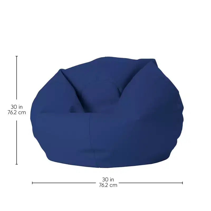 Pouf rond en vinyle Factory Direct Partners pour enfants
