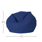 Pouf rond en vinyle Factory Direct Partners pour enfants