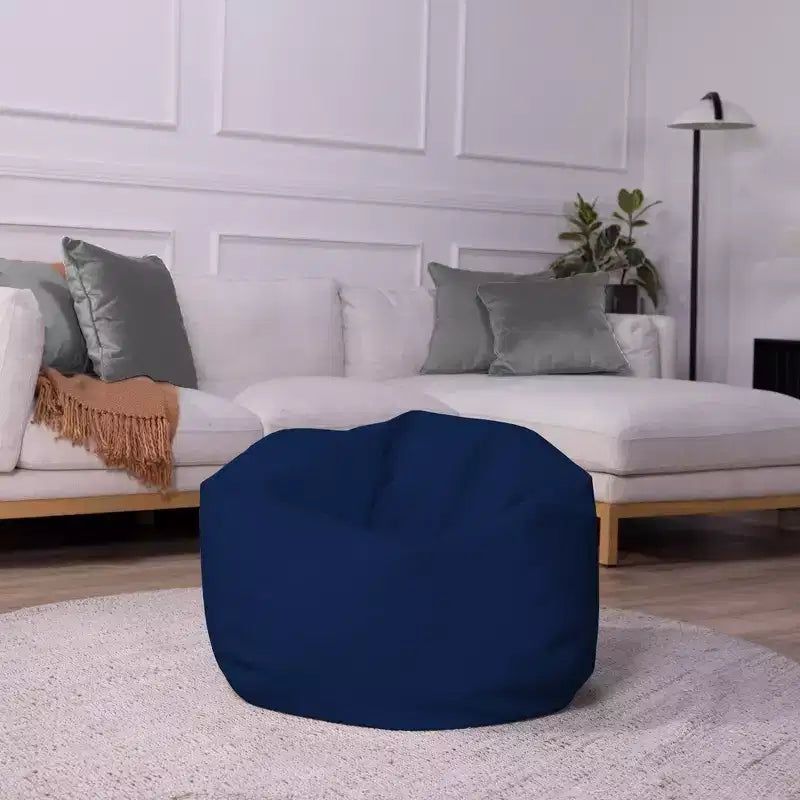 Pouf rond en vinyle Factory Direct Partners pour enfants