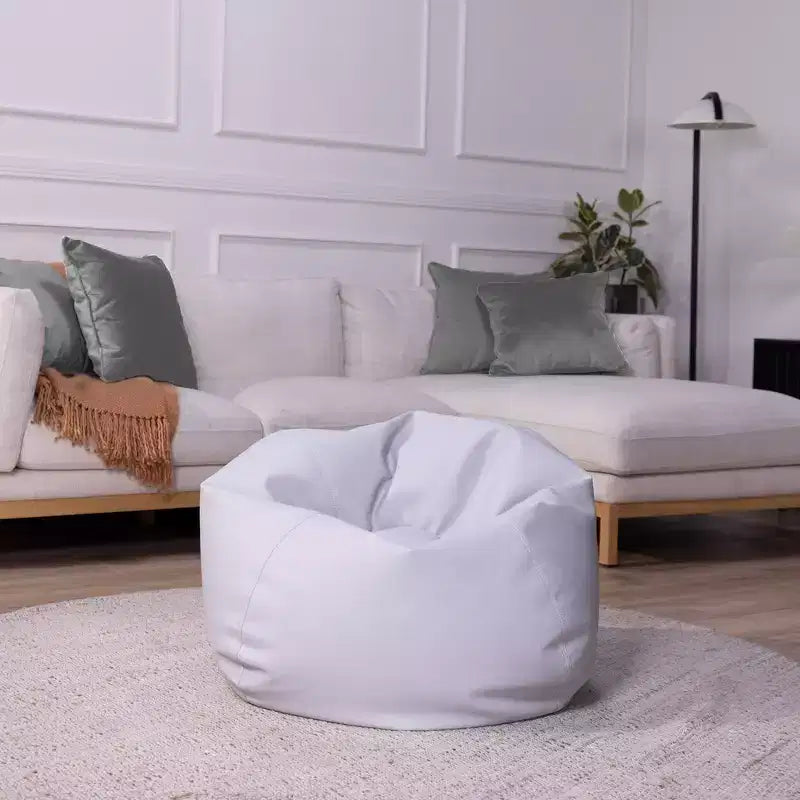 Pouf rond en vinyle Factory Direct Partners pour enfants
