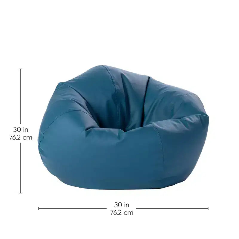 Pouf rond en vinyle Factory Direct Partners pour enfants