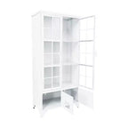 Meuble de Rangement Décoratif Storied Home de 57,5 po de hauteur avec tablettes fixes