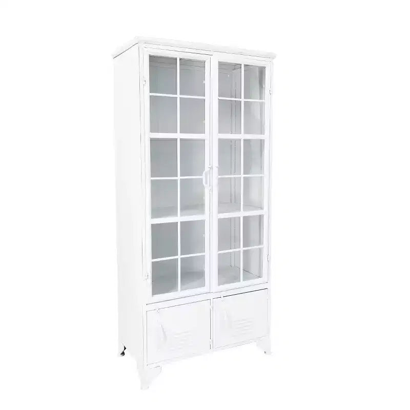 Meuble de Rangement Décoratif Storied Home de 57,5 po de hauteur avec tablettes fixes