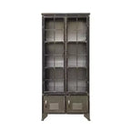 Meuble de Rangement Décoratif Storied Home de 57,5 po de hauteur avec tablettes fixes