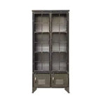 Meuble de Rangement Décoratif Storied Home de 57,5 po de hauteur avec tablettes fixes