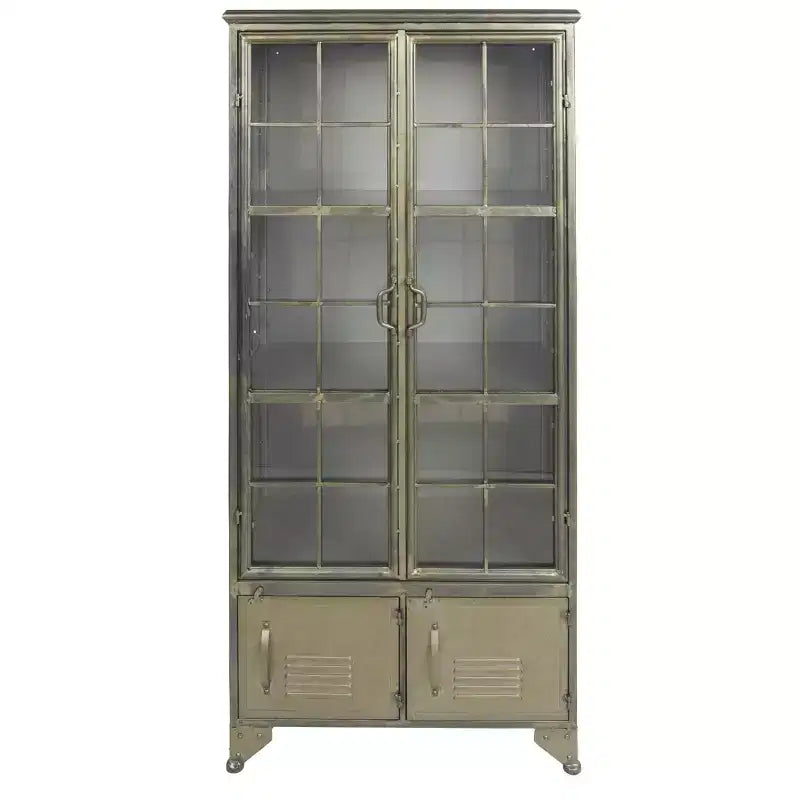 Meuble de Rangement Décoratif Storied Home de 57,5 po de hauteur avec tablettes fixes