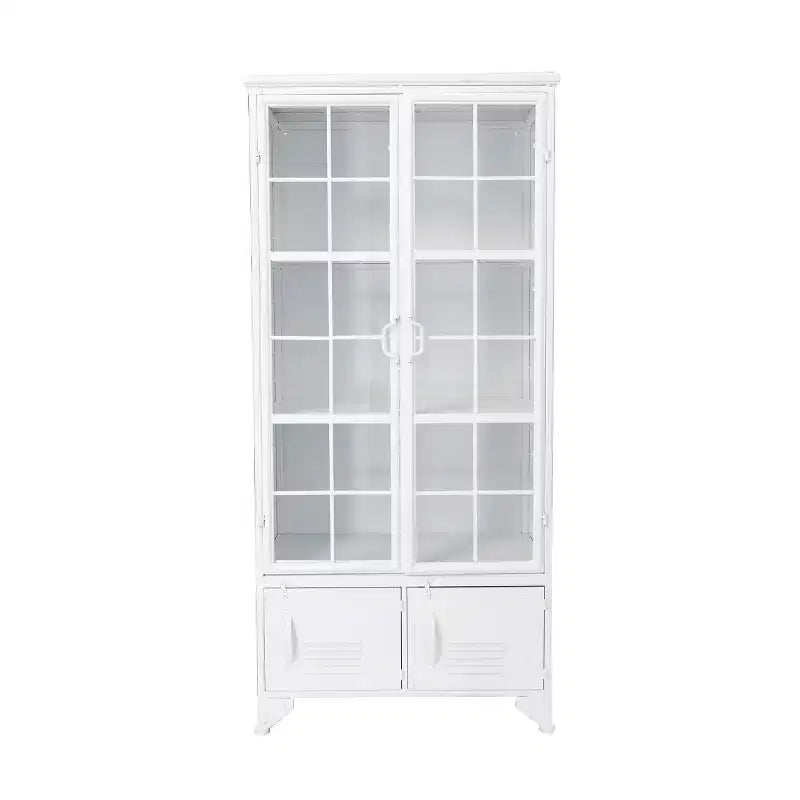 Meuble de Rangement Décoratif Storied Home de 57,5 po de hauteur avec tablettes fixes
