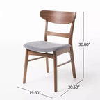 Christopher Knight Home Eliana, ensemble salle à manger 5 pièces en bois et tissu