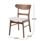 Christopher Knight Home Eliana, ensemble salle à manger 5 pièces en bois et tissu