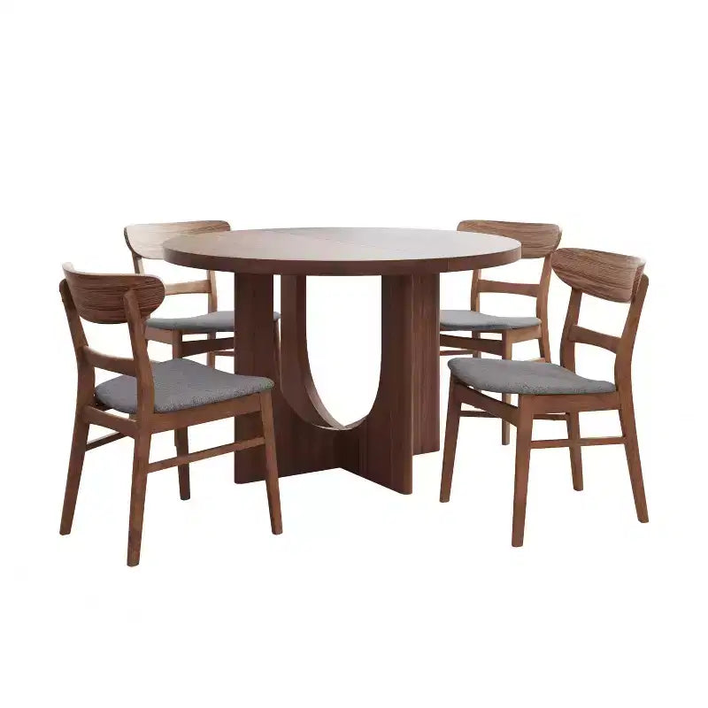 Christopher Knight Home Eliana, ensemble salle à manger 5 pièces en bois et tissu
