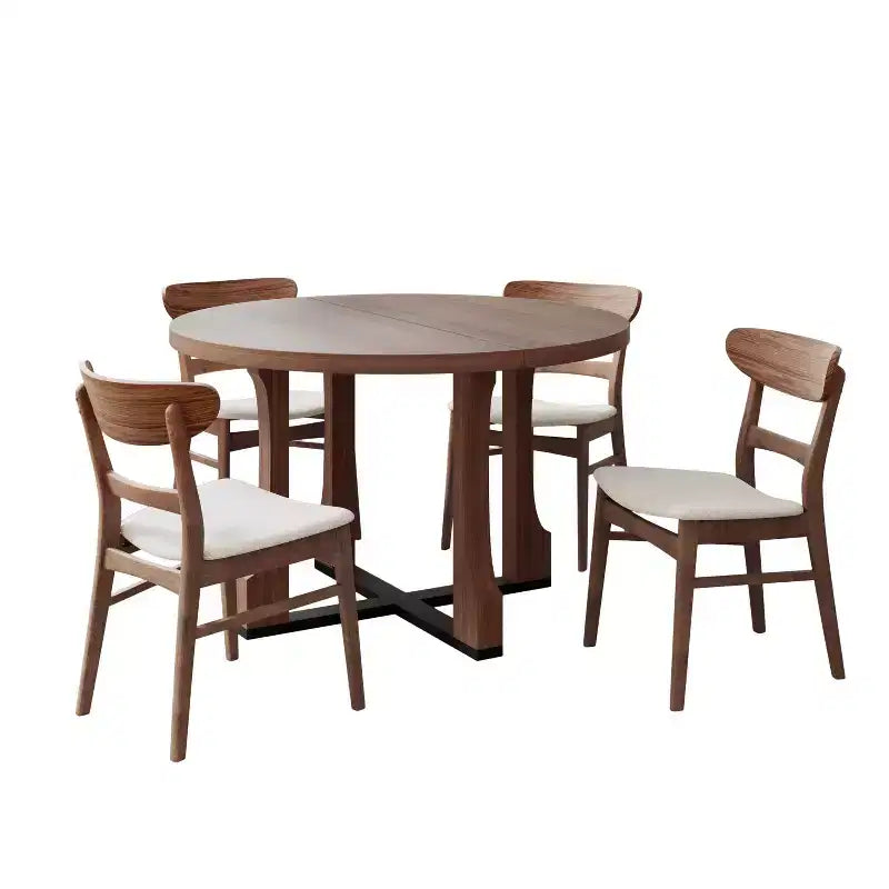 Christopher Knight Home Eliana, ensemble salle à manger 5 pièces en bois et tissu