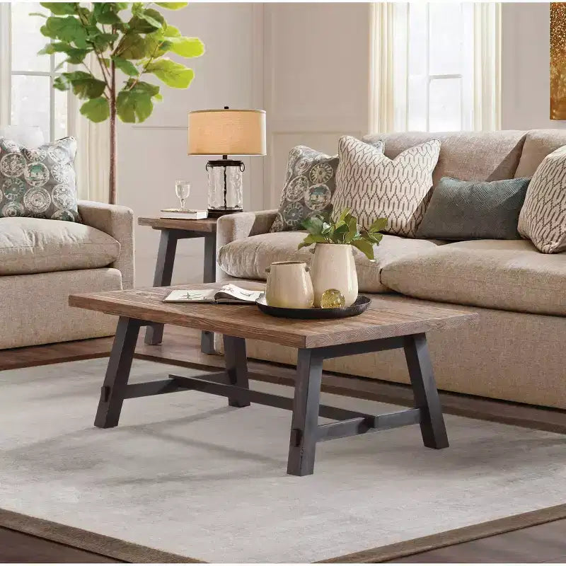 Table basse en bois massif Odin - Alaterre Furniture