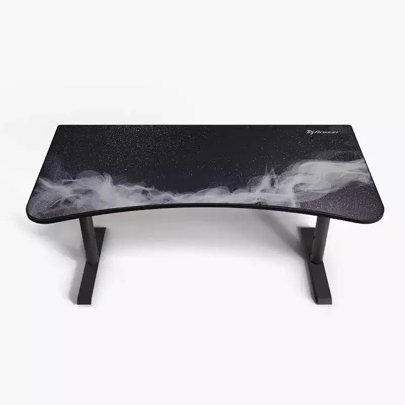 Tapis de souris lavable Arozzi Special Edition Ultrawide Curved Gaming and Office Desk et 3 découpes personnalisées pour support d'écran avec gestion des câbles