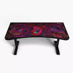 Tapis de souris lavable Arozzi Special Edition Ultrawide Curved Gaming and Office Desk et 3 découpes personnalisées pour support d'écran avec gestion des câbles