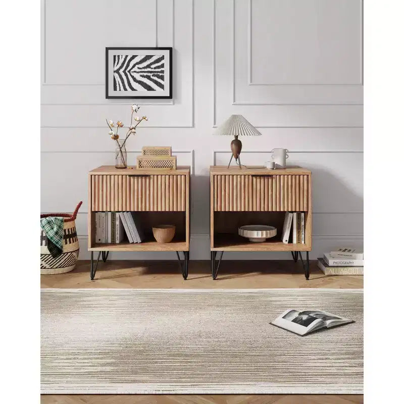 Ensemble de 2 tables de chevet Dumbo Manhattan Comfort avec tiroir