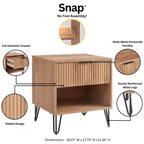 Ensemble de 2 tables de chevet Dumbo Manhattan Comfort avec tiroir