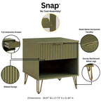 Ensemble de 2 tables de chevet Dumbo Manhattan Comfort avec tiroir