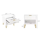 Ensemble de 2 tables de chevet Dumbo Manhattan Comfort avec tiroir