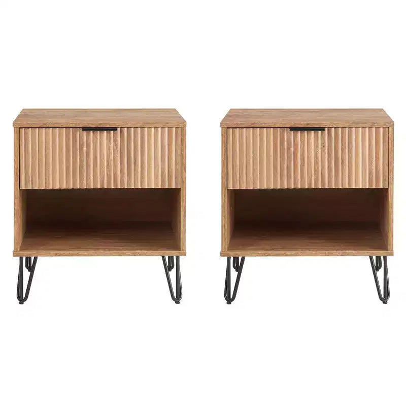 Ensemble de 2 tables de chevet Dumbo Manhattan Comfort avec tiroir