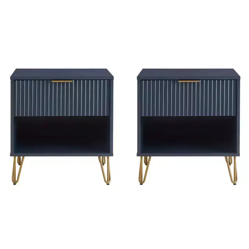 Ensemble de 2 tables de chevet Dumbo Manhattan Comfort avec tiroir