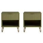 Ensemble de 2 tables de chevet Dumbo Manhattan Comfort avec tiroir
