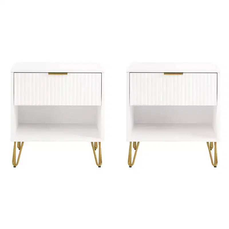 Ensemble de 2 tables de chevet Dumbo Manhattan Comfort avec tiroir