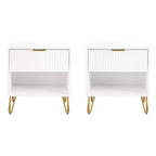 Ensemble de 2 tables de chevet Dumbo Manhattan Comfort avec tiroir