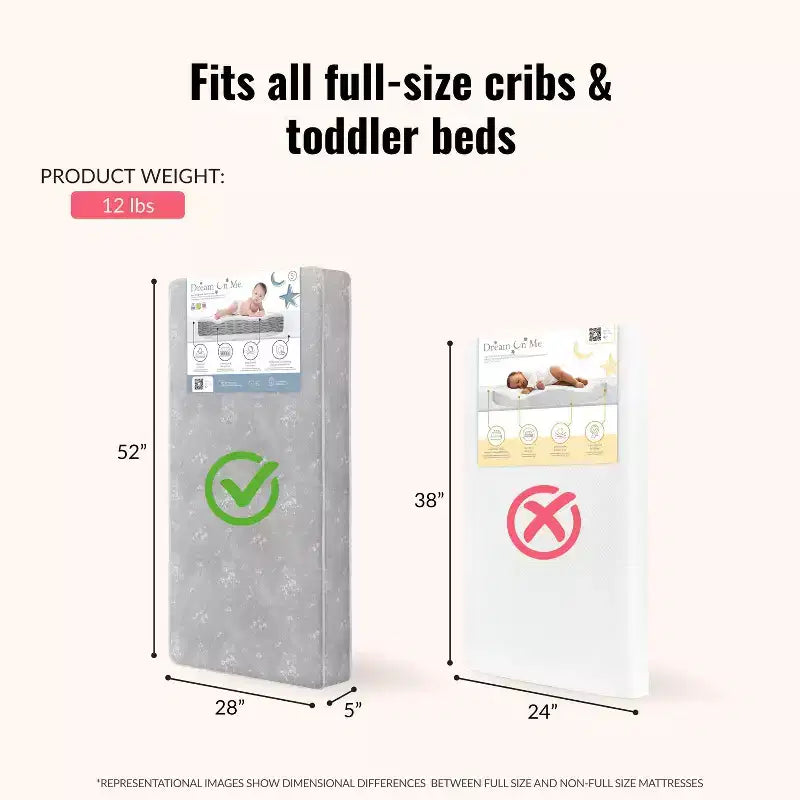 Matelas de berceau et de tout-petit standard Dream On Me Nap Nest 5