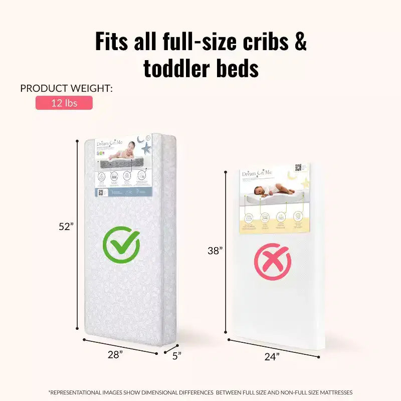 Matelas de berceau et de tout-petit standard Dream On Me Nap Nest 5