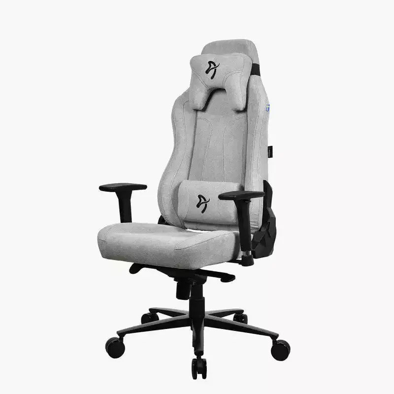 Chaise de bureau et de jeu Arozzi Vernazza en tissu doux avec oreillers de soutien lombaire et cervical souples