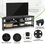 Meuble TV d'angle en bois de ferme avec prise de courant, meuble de divertissement peu encombrant, console TV multimédia