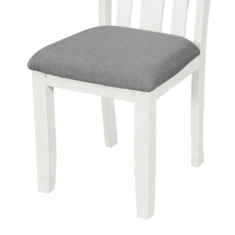 Ensemble table et chaises de salle à manger rétro 7 pièces pour 6 personnes - Table extensible et 6 chaises rembourrées