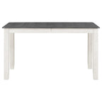 Ensemble table et chaises de salle à manger rétro 7 pièces pour 6 personnes - Table extensible et 6 chaises rembourrées