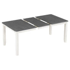 Ensemble table et chaises de salle à manger rétro 7 pièces pour 6 personnes - Table extensible et 6 chaises rembourrées