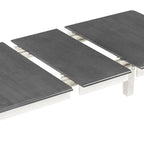 Ensemble table et chaises de salle à manger rétro 7 pièces pour 6 personnes - Table extensible et 6 chaises rembourrées