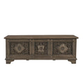 Banc de rangement en bois massif Clara