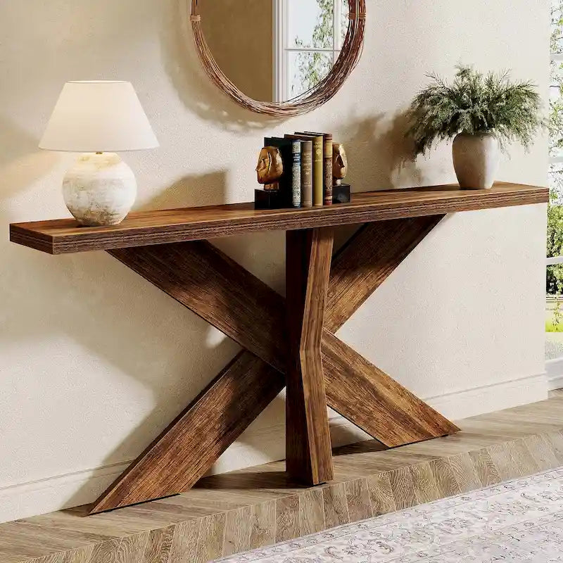 Console de canapé de ferme extra longue de 70,9 po pour entrée ou couloir