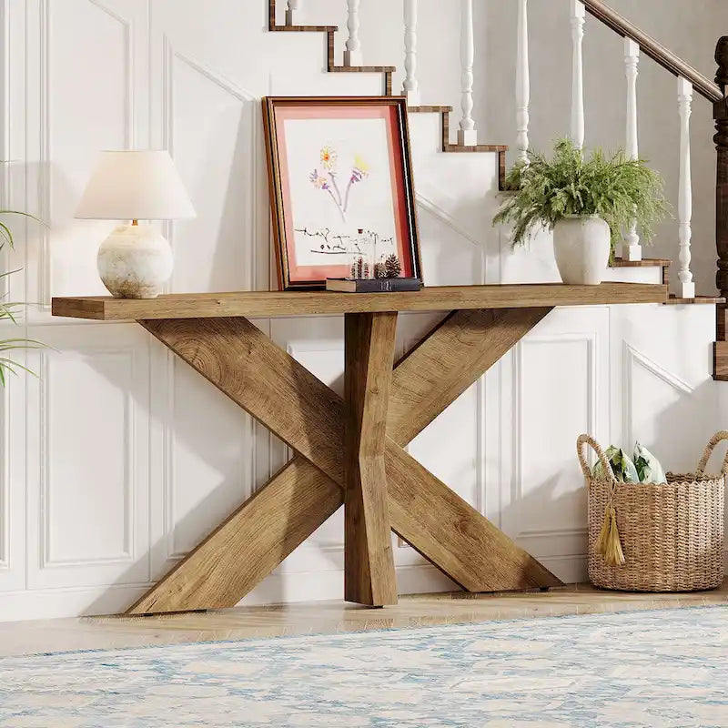 Console de canapé de ferme extra longue de 70,9 po pour entrée ou couloir