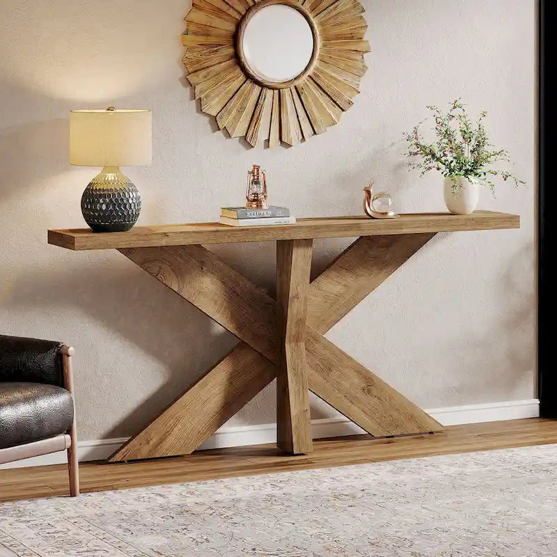 Console de canapé de ferme extra longue de 70,9 po pour entrée ou couloir