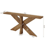 Console de canapé de ferme extra longue de 70,9 po pour entrée ou couloir