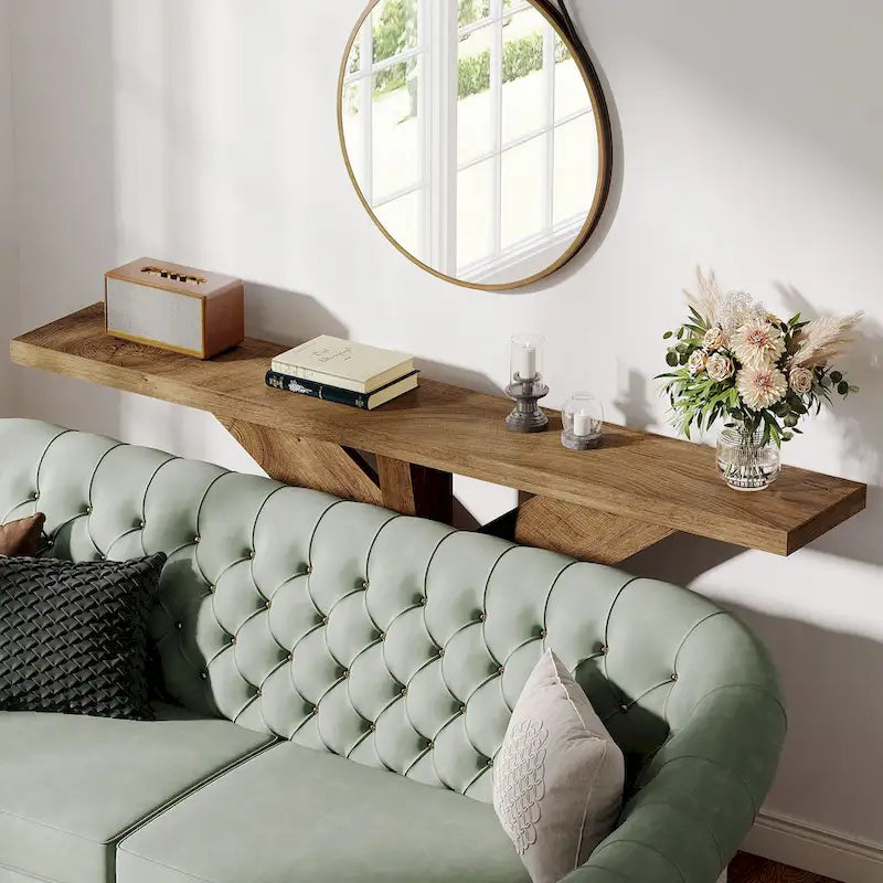 Console de canapé de ferme extra longue de 70,9 po pour entrée ou couloir
