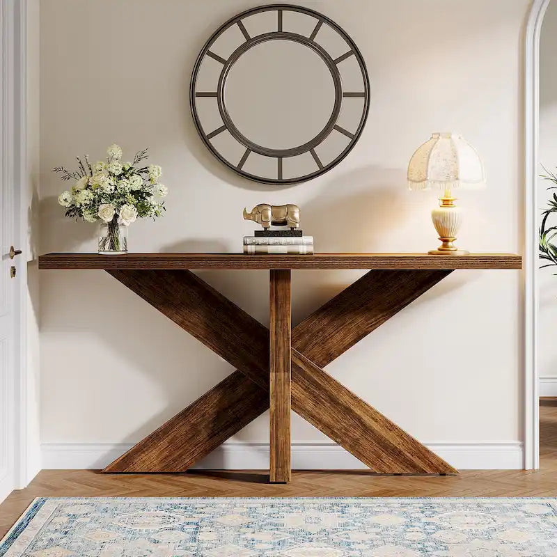 Console de canapé de ferme extra longue de 70,9 po pour entrée ou couloir