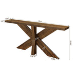 Console de canapé de ferme extra longue de 70,9 po pour entrée ou couloir