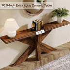 Console de canapé de ferme extra longue de 70,9 po pour entrée ou couloir