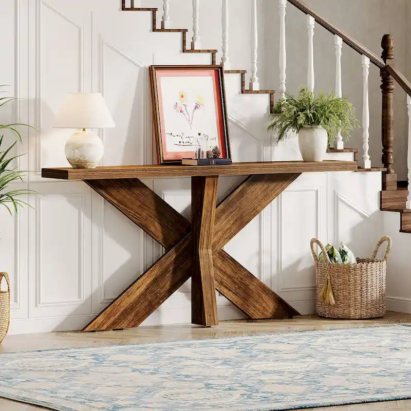 Console de canapé de ferme extra longue de 70,9 po pour entrée ou couloir