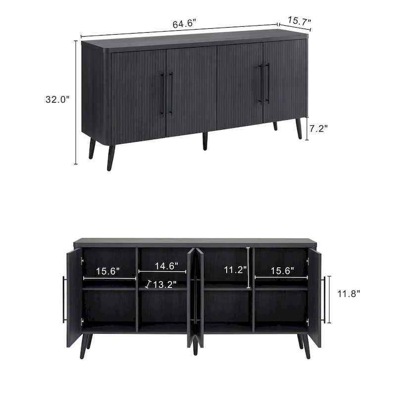 Buffet Manhattan Comfort Mid Century Modern Jodie 64,6 pouces