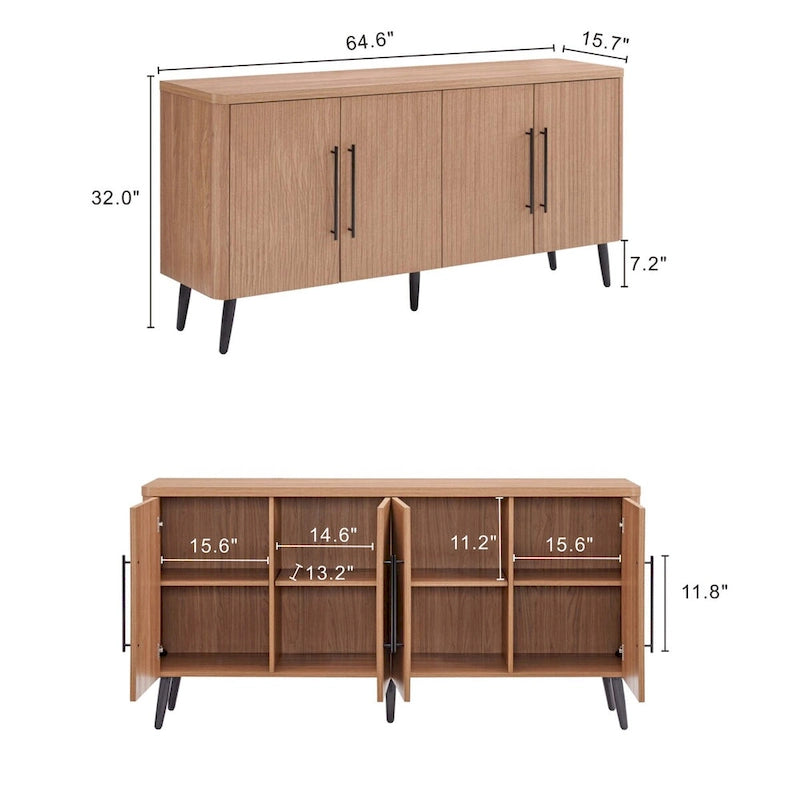 Buffet Manhattan Comfort Mid Century Modern Jodie 64,6 pouces